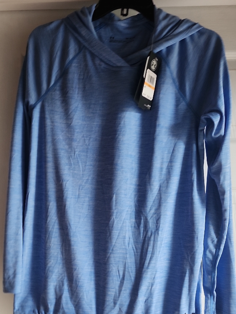 Under Armour Light Blue Hooded Long Sleeve Top